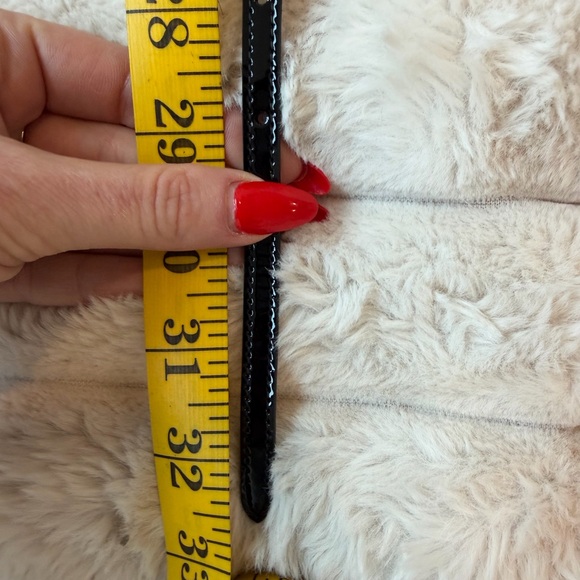 NWT Saint Laurent Black Patent Leather Belt 70 CM XS - Picture 8 of 8